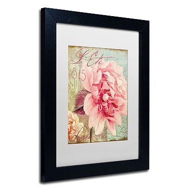 Trademark Fine Art Saisons III "Paris" Black Framed Wall Art