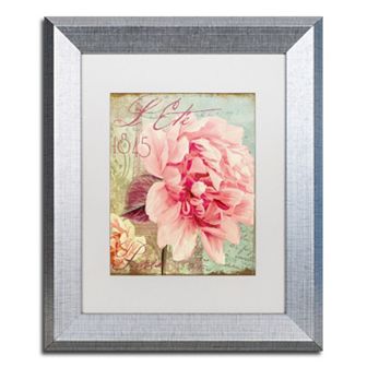 Trademark Fine Art Saisons III "Paris" Silver Finish Framed Wall Art