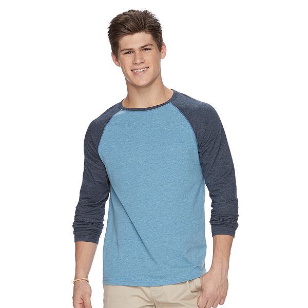 Contrast 3/4 Sleeve Raglan Tee, Urban Classics Long-sleeve Shirt