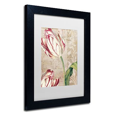 Trademark Fine Art Tulips Black Framed Wall Art