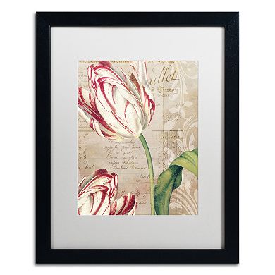Trademark Fine Art Tulips Black Framed Wall Art