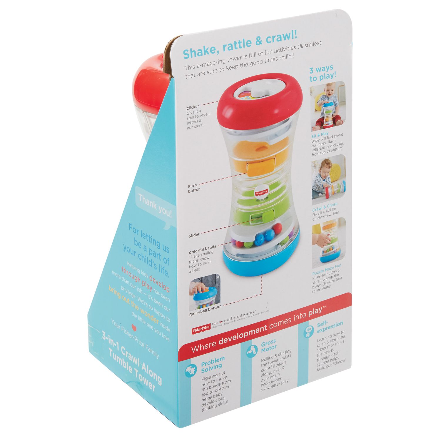 3 in 1 crawl along tumble tower