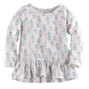 Baby Girl Jumping Beans® Print Peplum Tunic