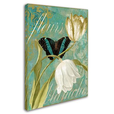 Trademark Fine Art White Tulips Canvas Wall Art