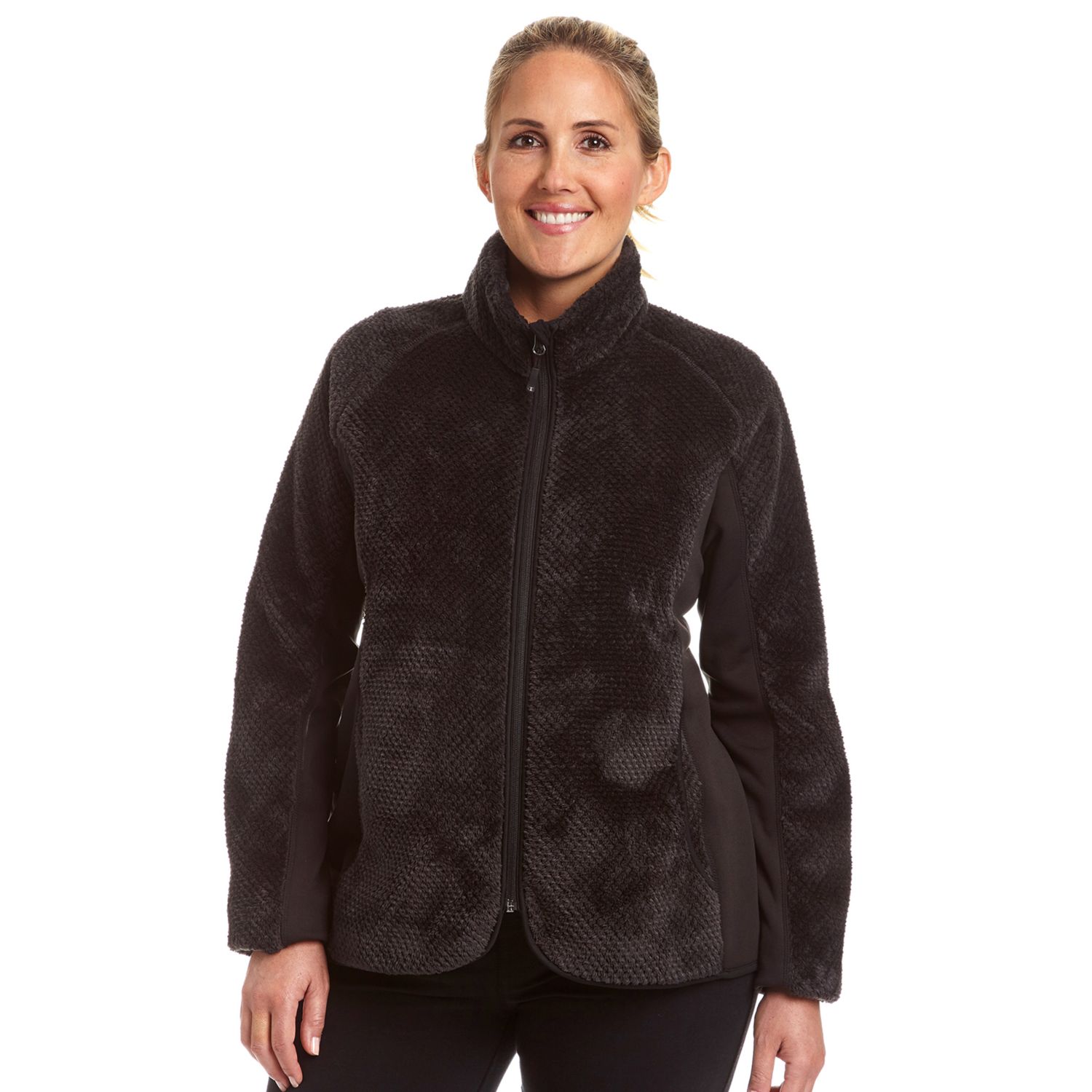 sherpa jacket women's plus size