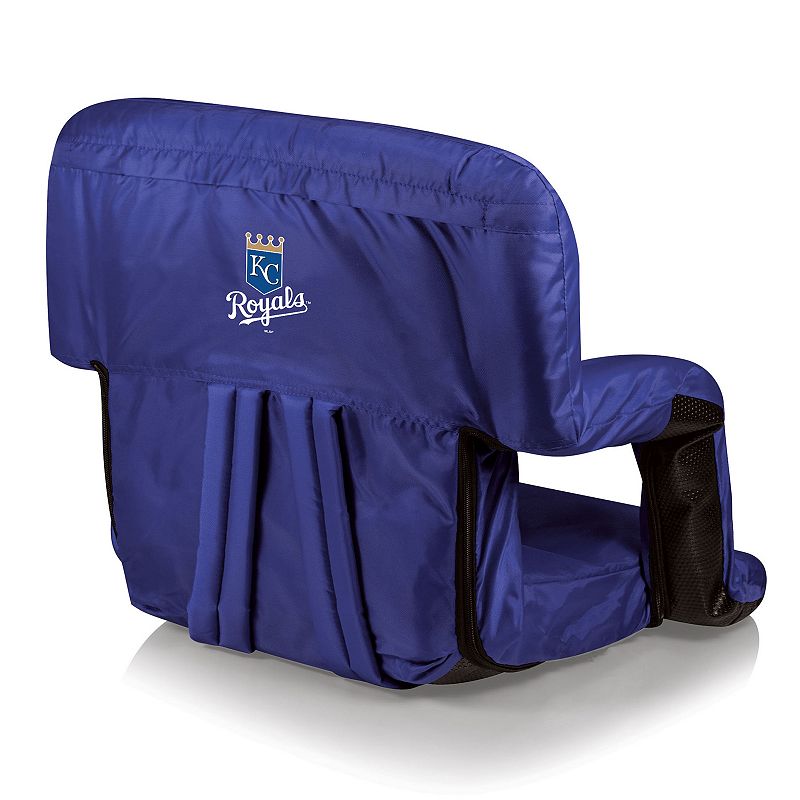 Picnic Time Kansas City Royals Ventura Portable Reclining Seat, Blue