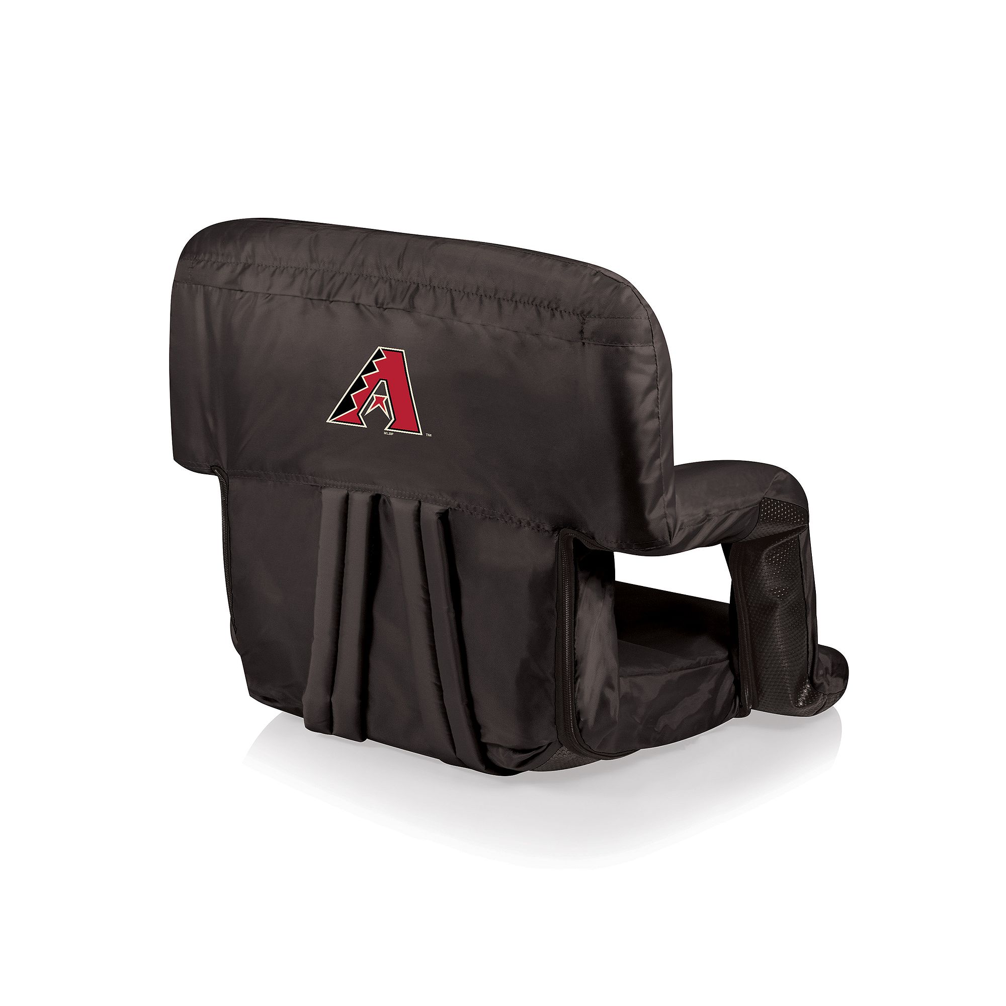 Picnic Time Arizona Diamondbacks Ventura Portable Reclining Seat, Black