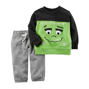 Baby Boy Carter's French Terry Frankenstein Top & Bottoms Set