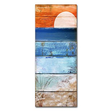Trademark Fine Art Beach Moonrise II Canvas Wall Art