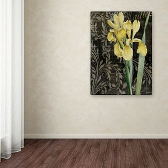 Trademark Fine Art Ode To Yellow Flowers Canvas Wall Art