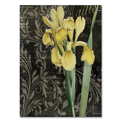Trademark Fine Art Ode To Yellow Flowers Canvas Wall Art