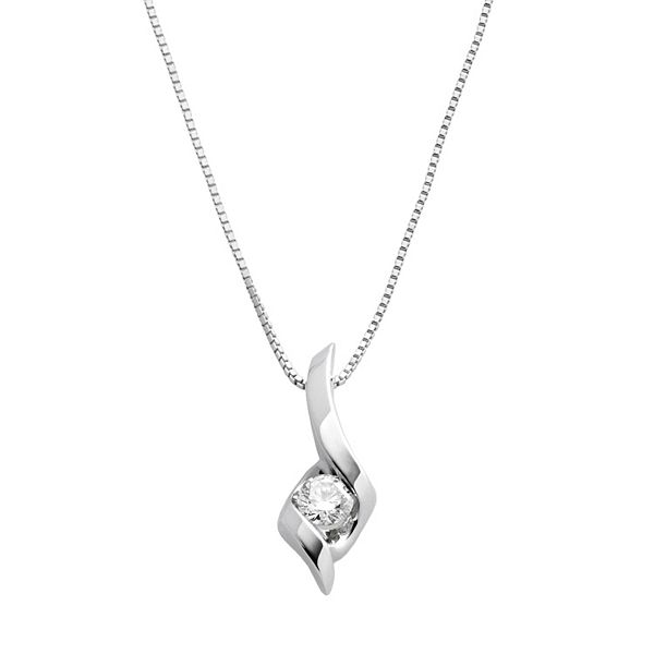 Kohls white gold deals necklace