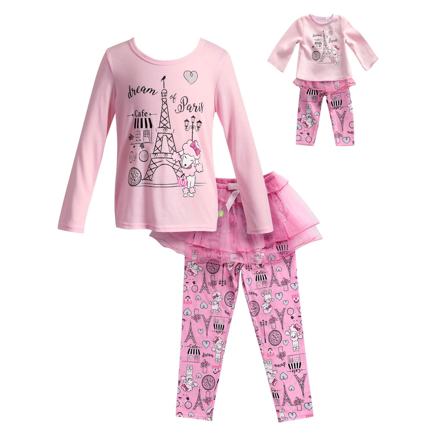 pink eiffel tower pajamas