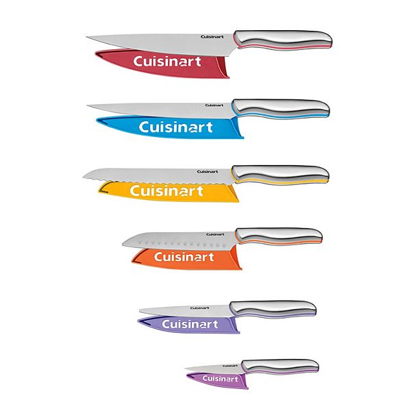 Piece Knife Set, Color Coded Kitchen Knives with Covers Knife