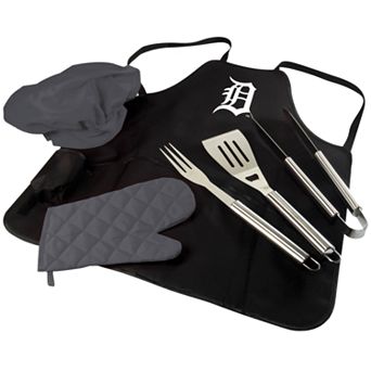 Picnic Time Detroit Tigers BBQ Apron, Utensil & Tote Set