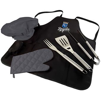 Picnic Time Kansas City Royals BBQ Apron, Utensil & Tote Set