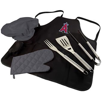Picnic Time Los Angeles Angels of Anaheim BBQ Apron, Utensil & Tote Set
