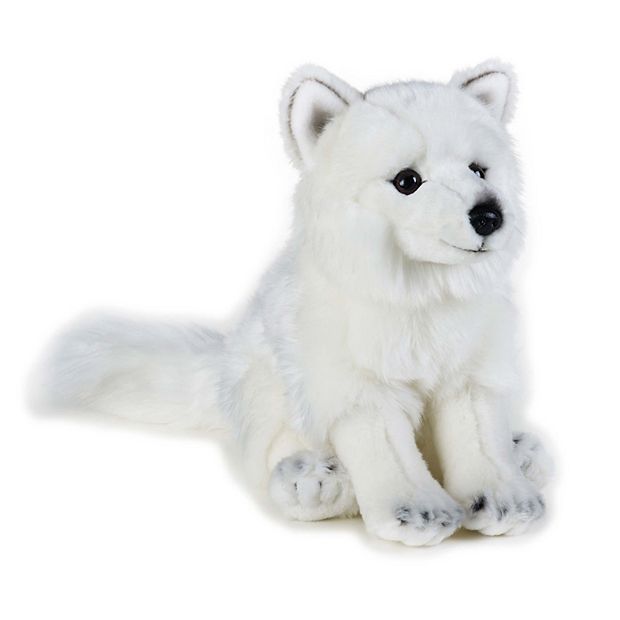 white fox plush