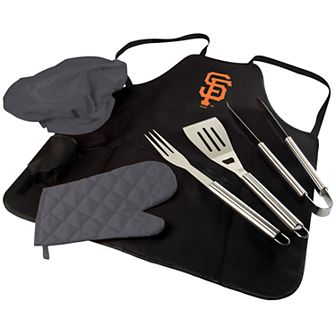 Picnic Time San Francisco Giants BBQ Apron, Utensil & Tote Set
