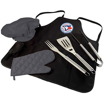 Picnic Time Toronto Blue Jays BBQ Apron, Utensil & Tote Set