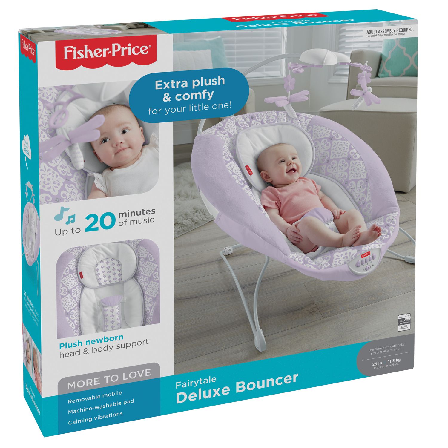 fisher price fairytale deluxe bouncer