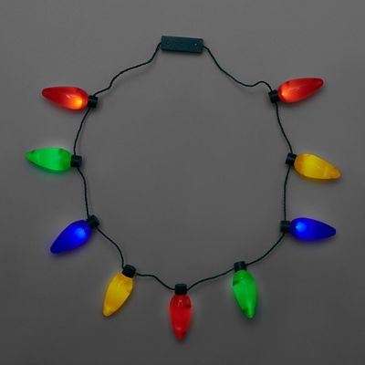 Xmas light up necklaces sales