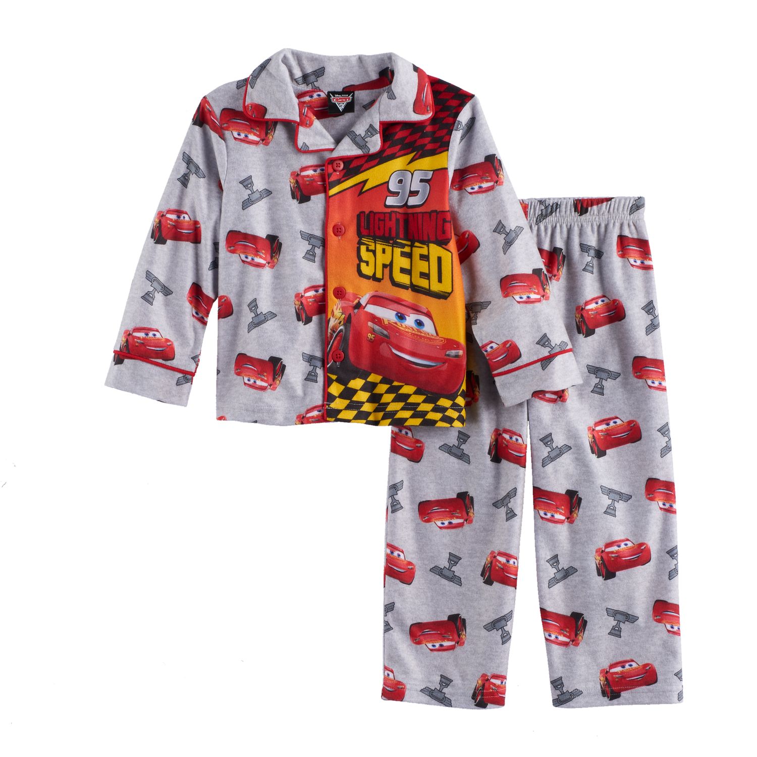 lightning mcqueen button down shirt