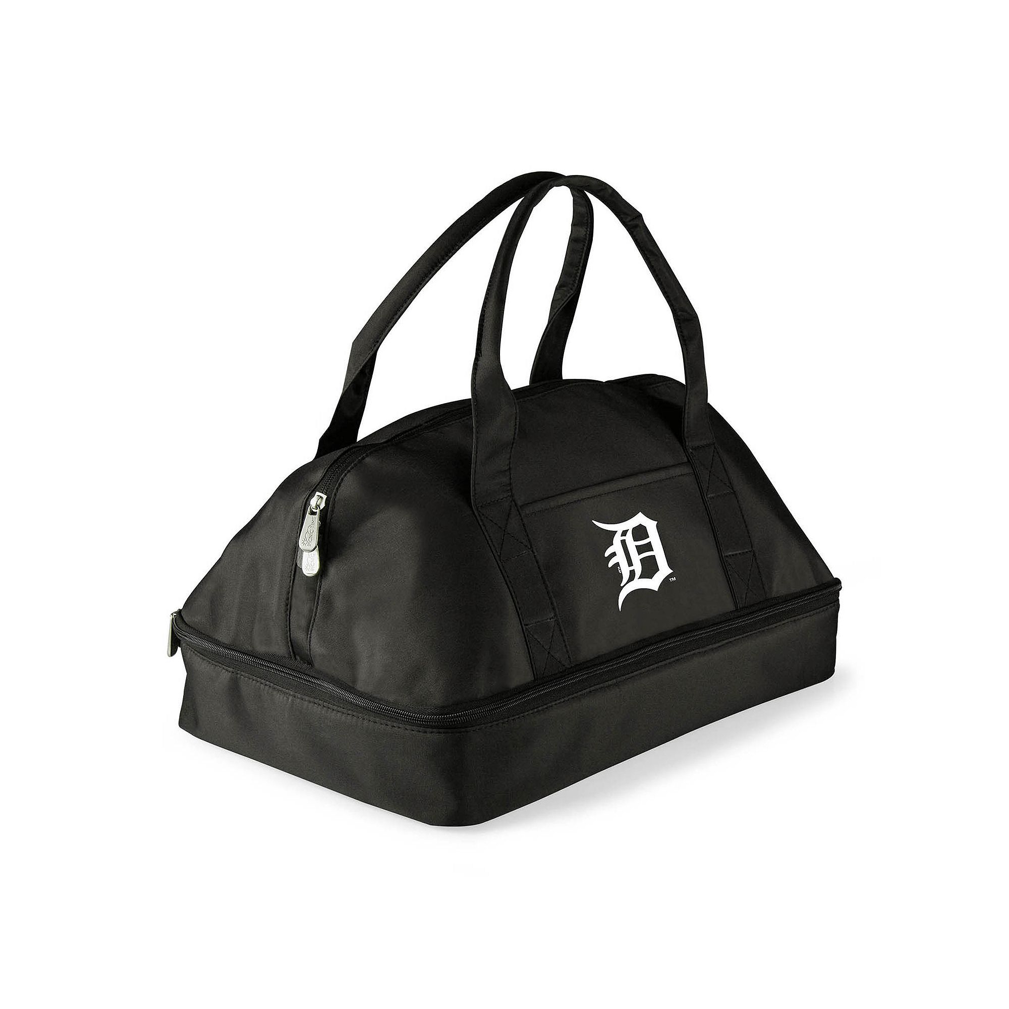 Picnic Time Detroit Tigers Potluck Insulated Casserole Tote, Black
