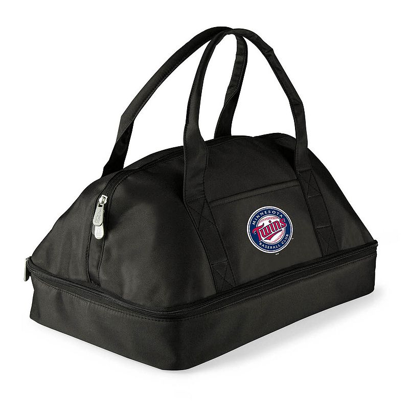 Picnic Time Minnesota Twins Potluck Insulated Casserole Tote, Black