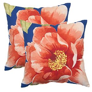 Outdoor 2-piece Reversible Throw Pillow Set