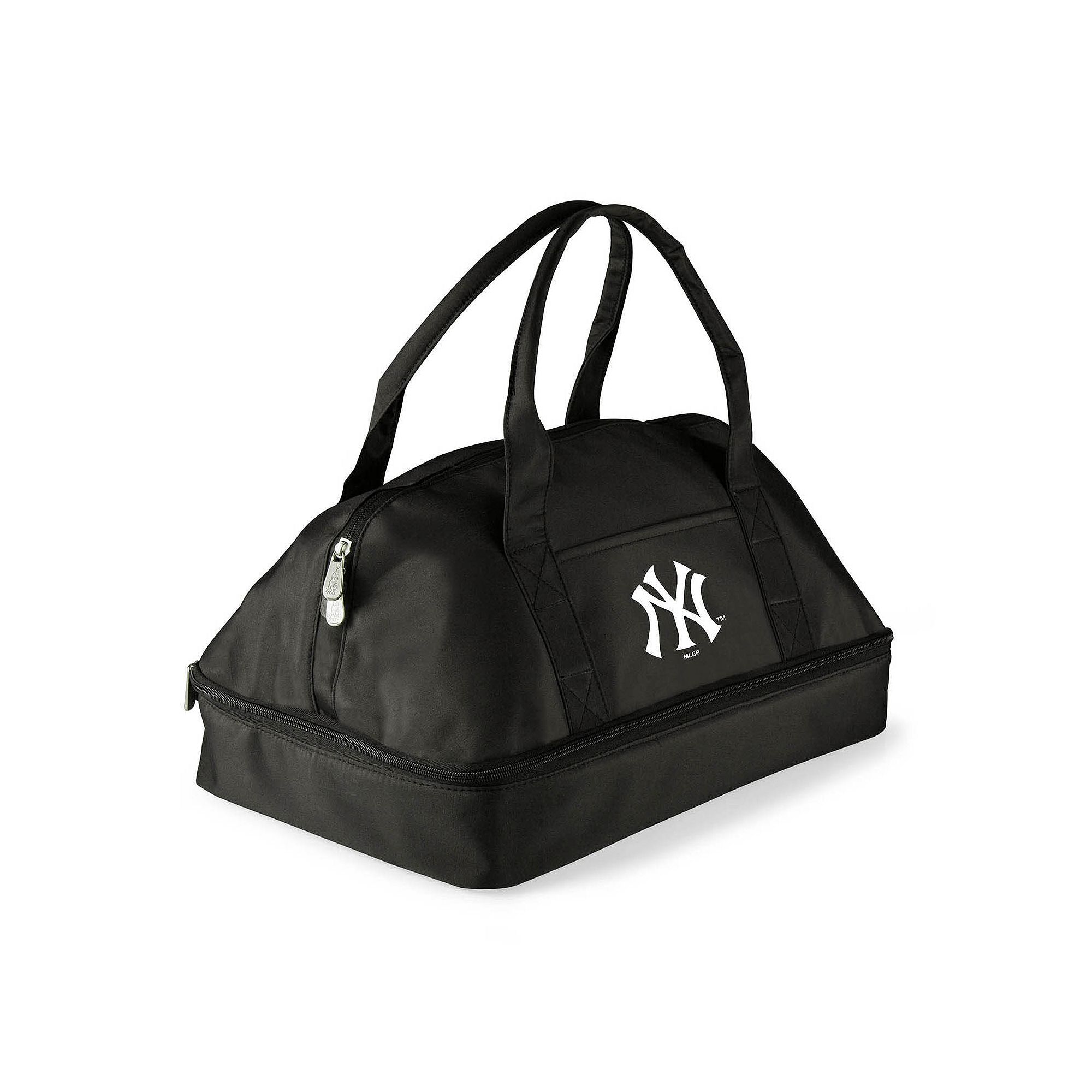 Picnic Time New York Yankees Potluck Insulated Casserole Tote, Black