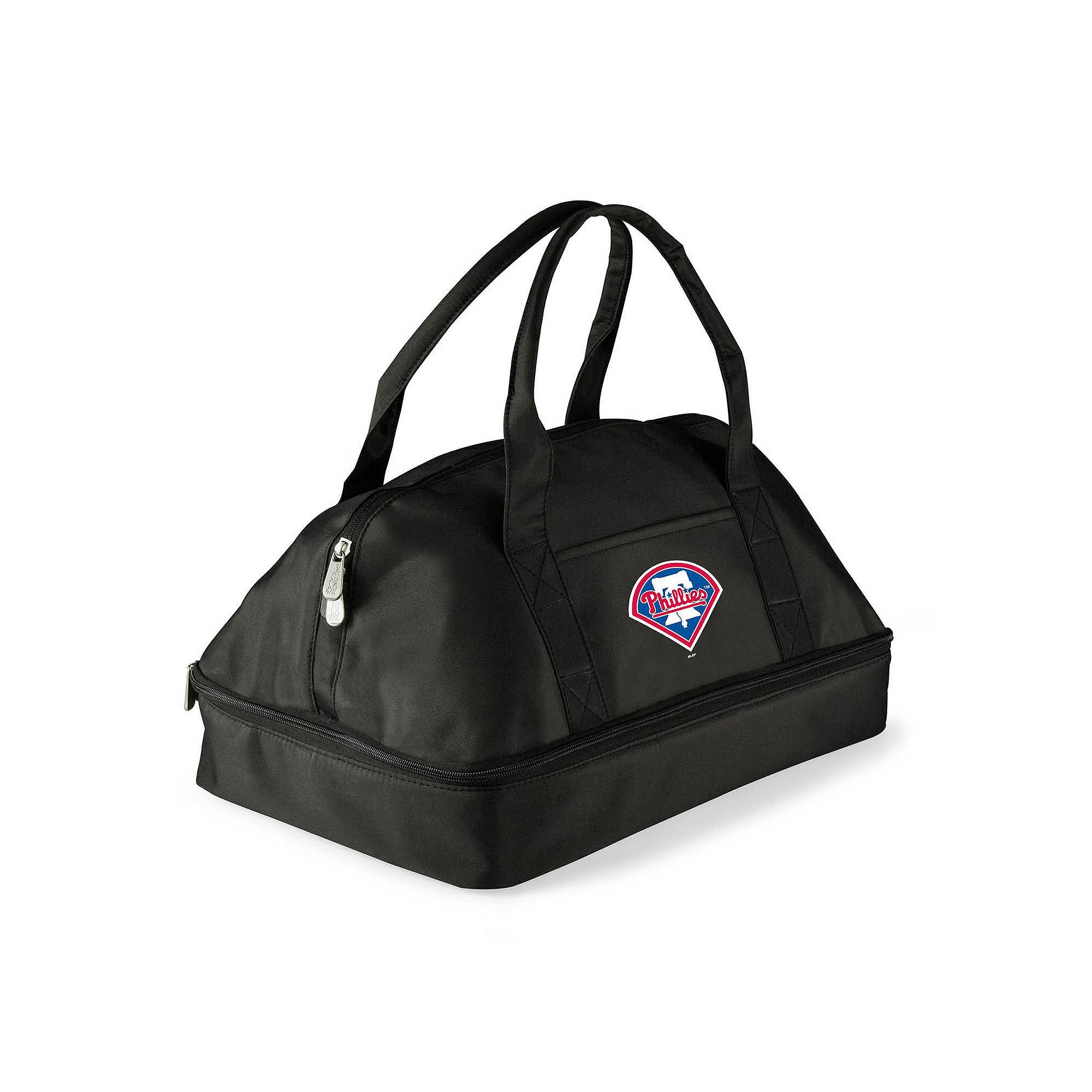 Picnic Time Philadelphia Phillies Potluck Insulated Casserole Tote, Black