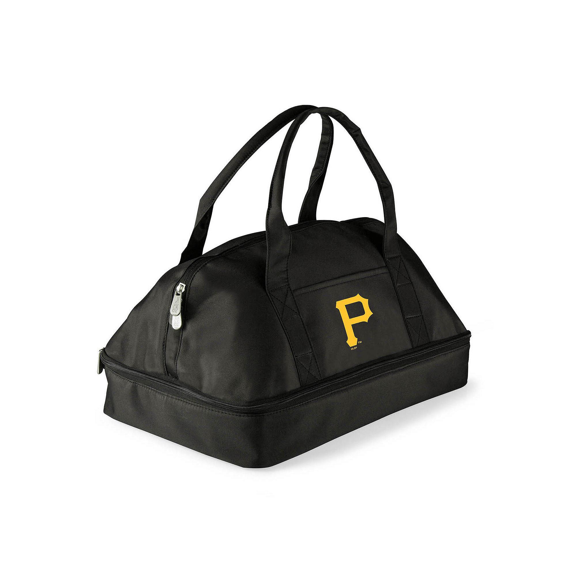 Picnic Time Pittsburgh Pirates Potluck Insulated Casserole Tote, Black