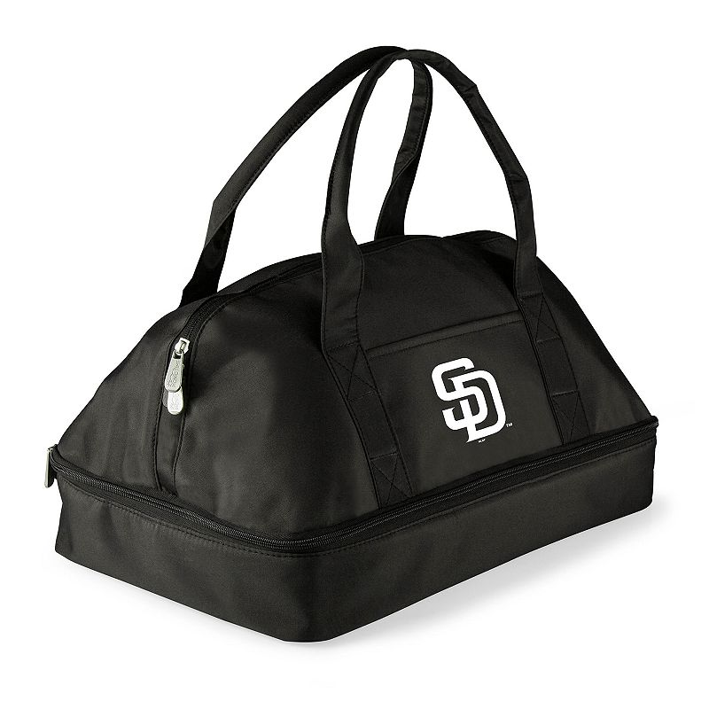 Picnic Time San Diego Padres Potluck Insulated Casserole Tote, Black