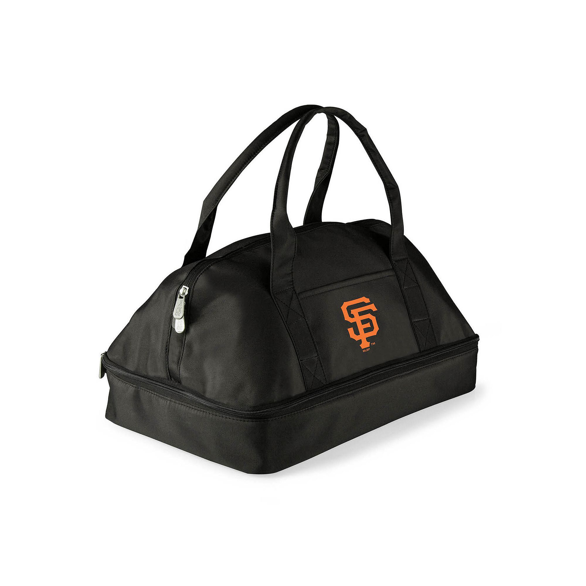 Picnic Time San Francisco Giants Potluck Insulated Casserole Tote, Black