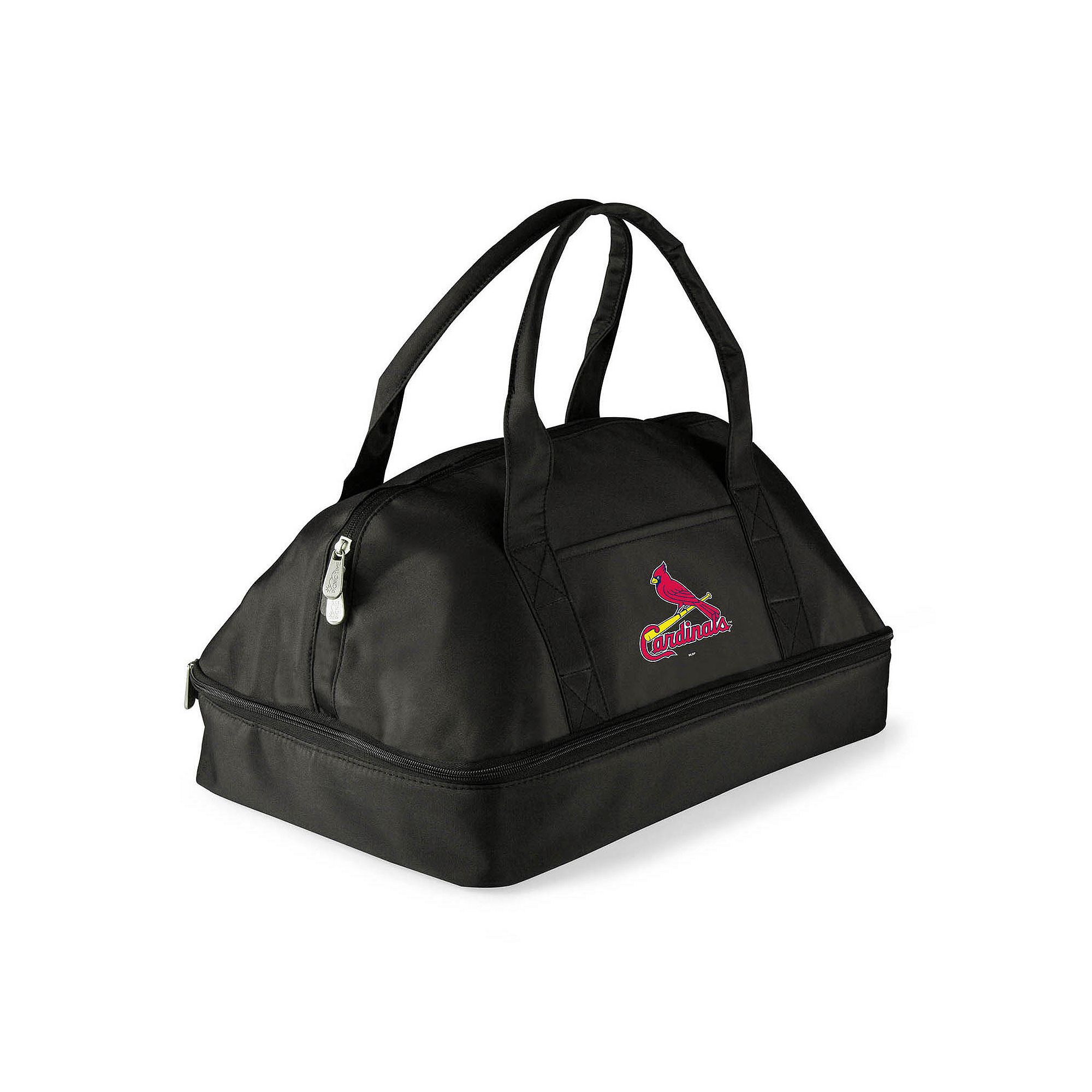 Picnic Time St. Louis Cardinals Potluck Insulated Casserole Tote, Black