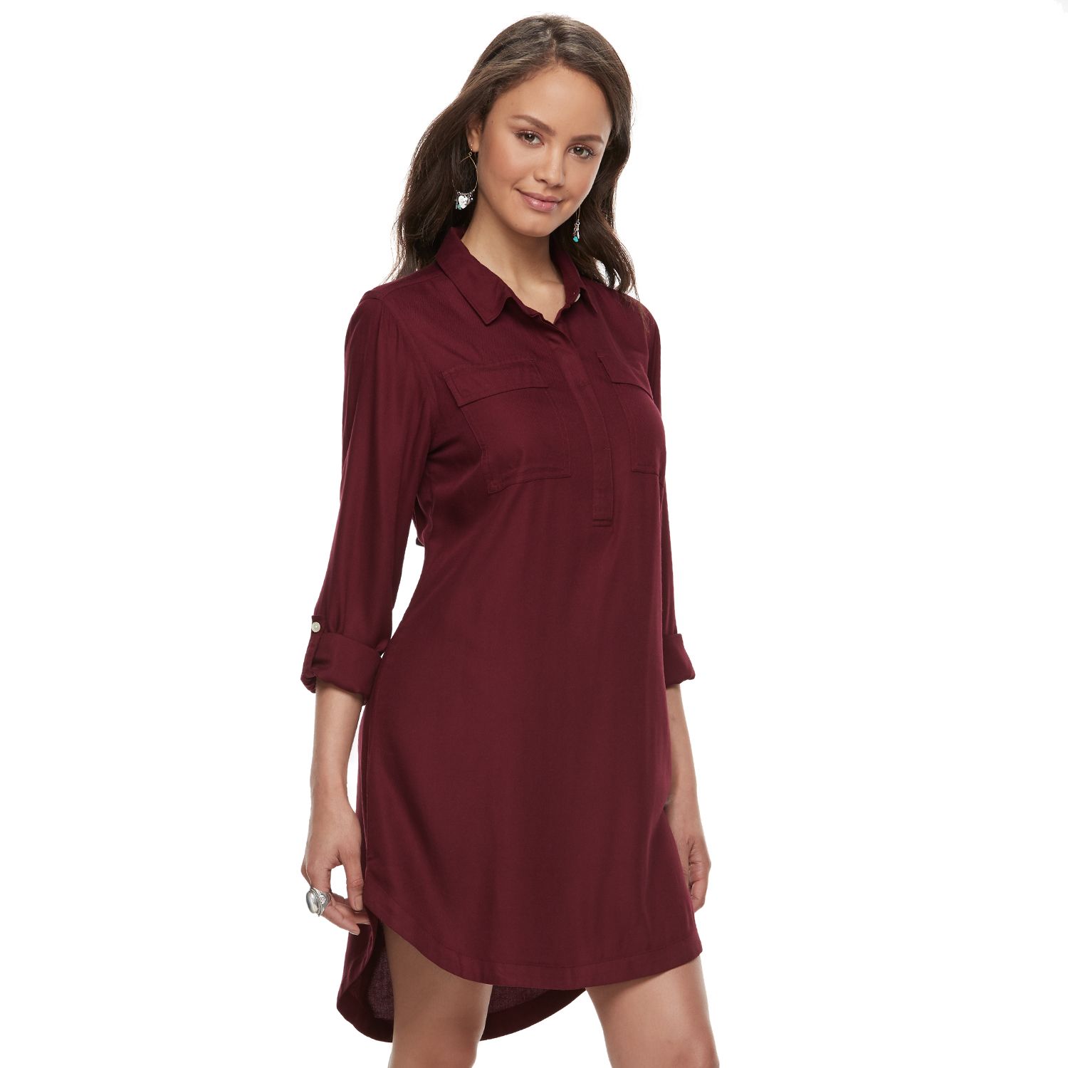 toast washed linen twill dress