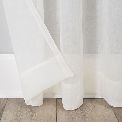 No. 918 Lourdes Crushed Sheer Rod Pocket Single Curtain Panel