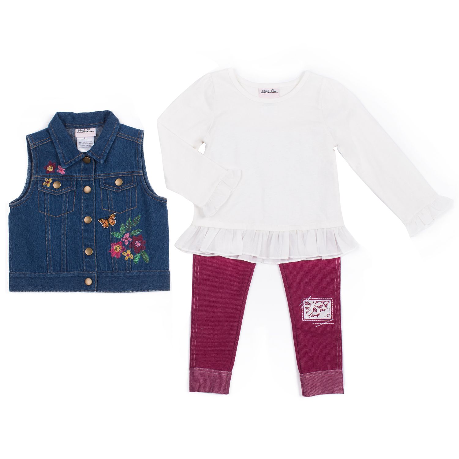 denim vest for baby girl