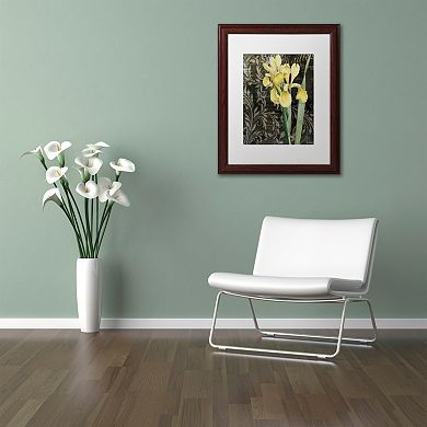 Trademark Fine Art Ode to Yellow Flowers Framed Wall Art