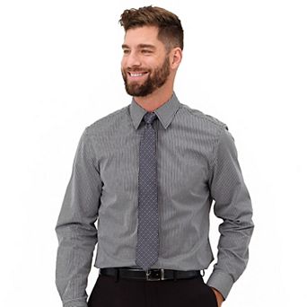 Men's Nick Graham Modern-Fit Stretch Dress Shirt & Tie Set