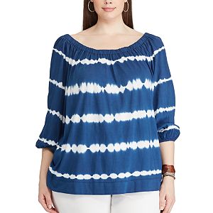Women's Chaps Tie-Dyed Off-the-Shoulder Top