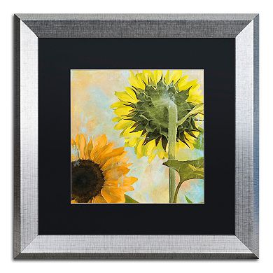 Trademark Fine Art Soleil II Silver Finish Framed Wall Art