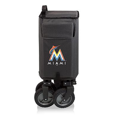 Picnic Time Miami Marlins Adventure Folding Utility Wagon