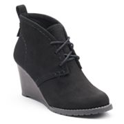 Kohls wedge booties best sale