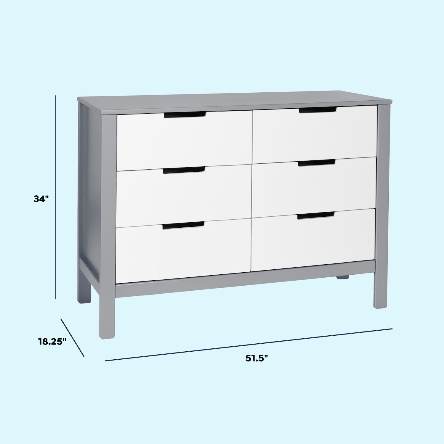 davinci dresser grey Amazon.com: Davinci Charlie 6-Drawer Double Dresser in Grey : Home & Kitchen