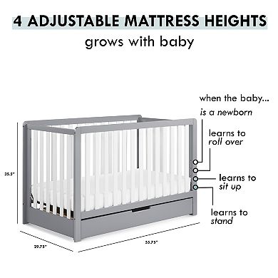 Carter's by DaVinci Colby 4-in-1 Convertible Crib with Trundle Drawer