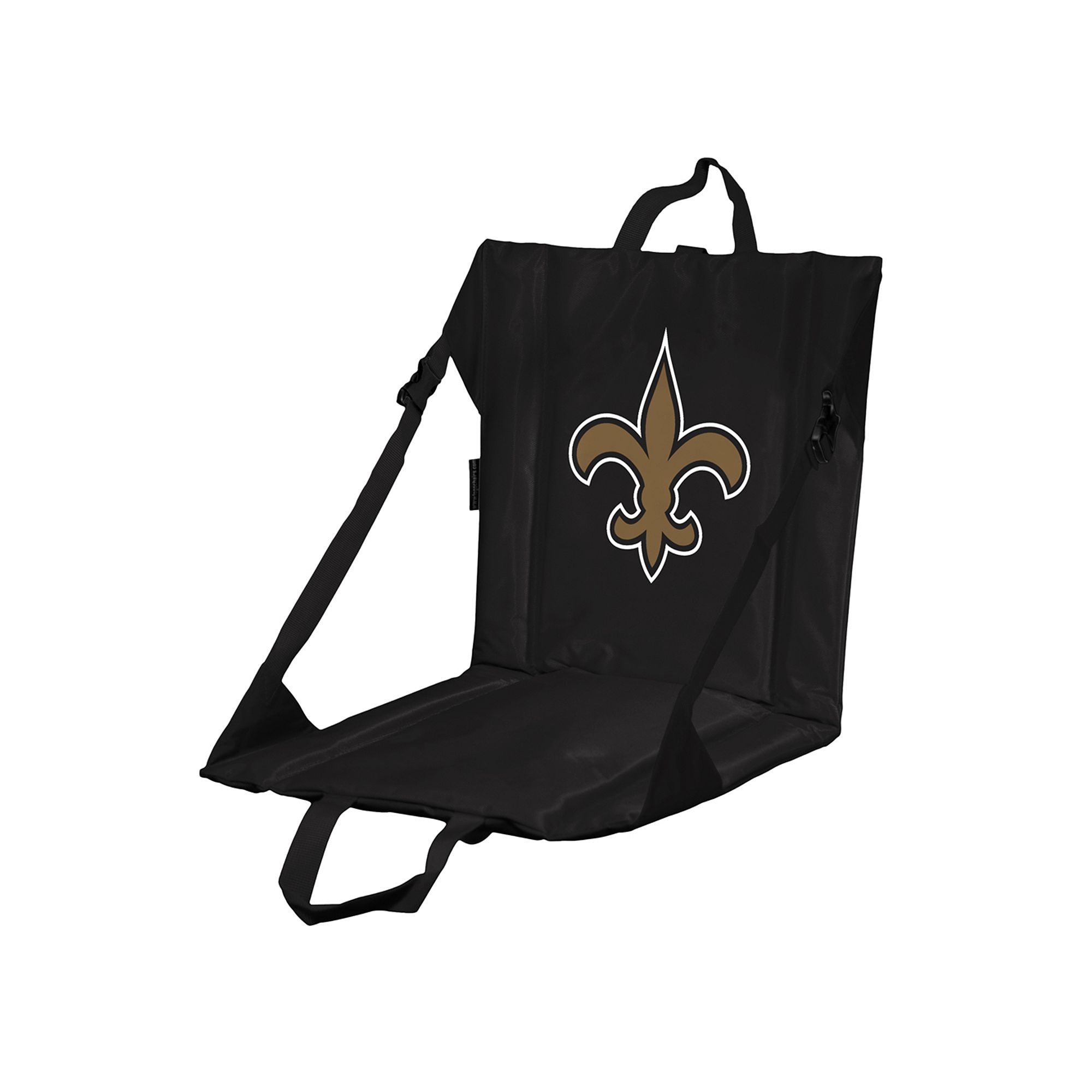 Logo Brands New Orleans Saints Folding Stadium Seat, Black