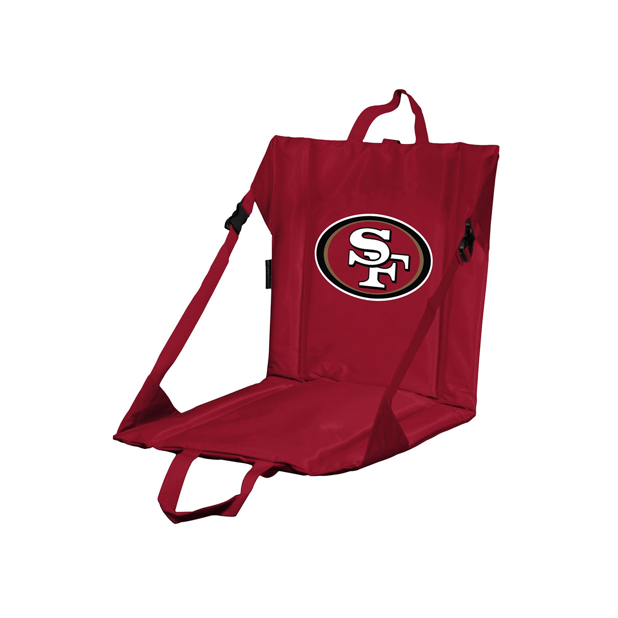 Logo Brands San Francisco 49ers Folding Stadium Seat, Red