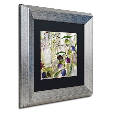 Trademark Fine Art Colors Of Tuscany I Silver Finish Framed Wall Art